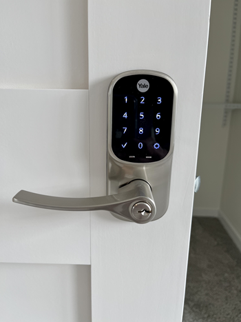 electronic locks  at Reserve Overlook Apartments, Integrity Realty, Cleveland Heights, OH